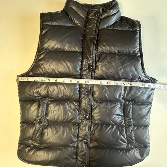 J.CREW Puffer Down Fill Vest Full Zip Black Insulated Outdoor Nylon Women's Med - Picture 7 of 10